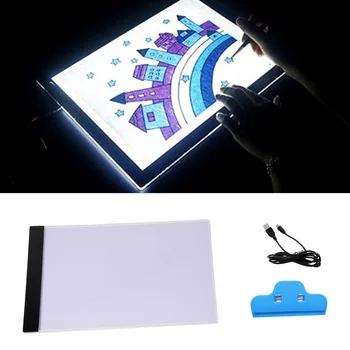 

Vococal USB Powered Ultra-thin A4 LED Drawing Board Pad Animation Tracing Light Box Lightbox Tablet Blank Canvas for Painting