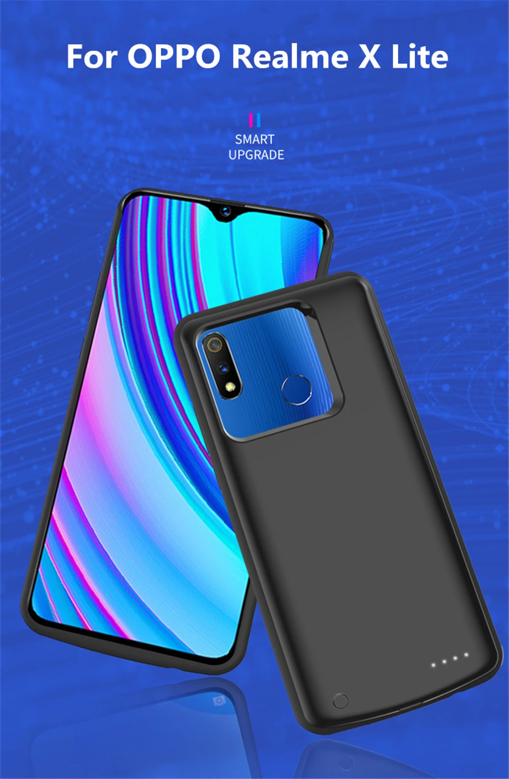 6500 мАч зарядное устройство чехол для OPPO Realme X Lite чехол для зарядки внешний аккумулятор power bank чехол