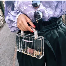 Прозрачная сумка, прозрачная акриловая ПВХ пластиковая коробка, сумка в Дубае для женщин и девушек, винтажная Ретро вечерняя сумочка, новая летняя сумка