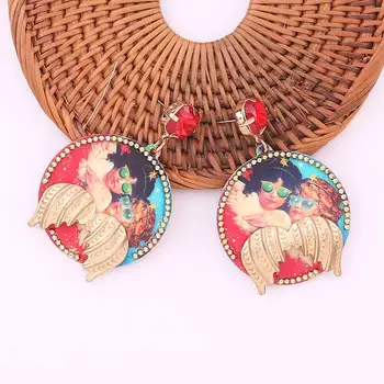 

Statement Angel Handmade Resin Pendant Earrings For Women Wedding Bridal Earrings Fashion Accessories Jewelry Ladies Party Gifts