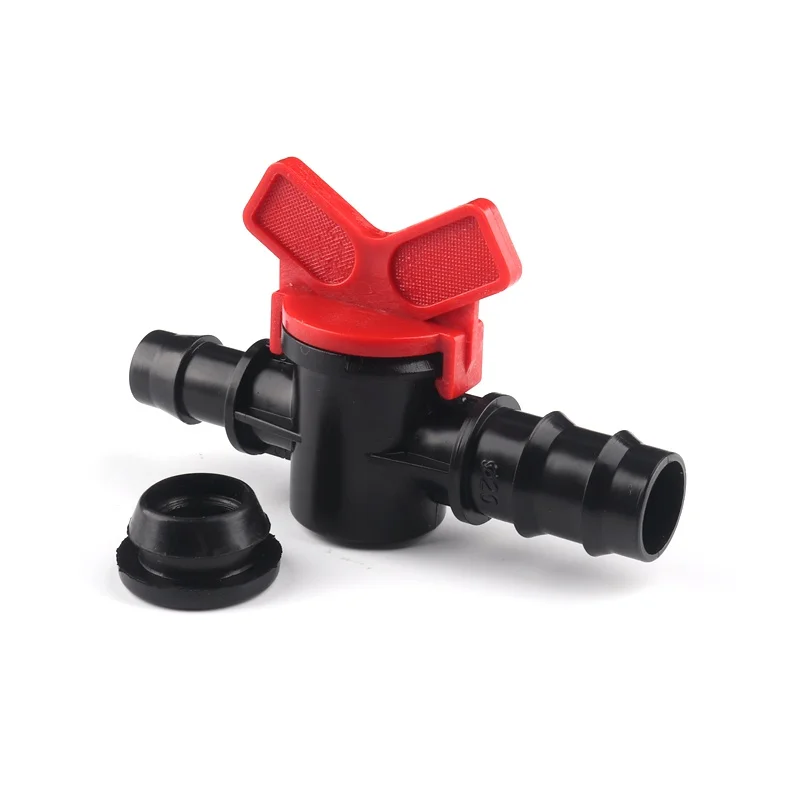 

3pcs 20PE Irrigation Pipe By-pass Valve Micro Irrigation Hose Connectors Greenhouse Water Pipe Switch With Rubber Washers
