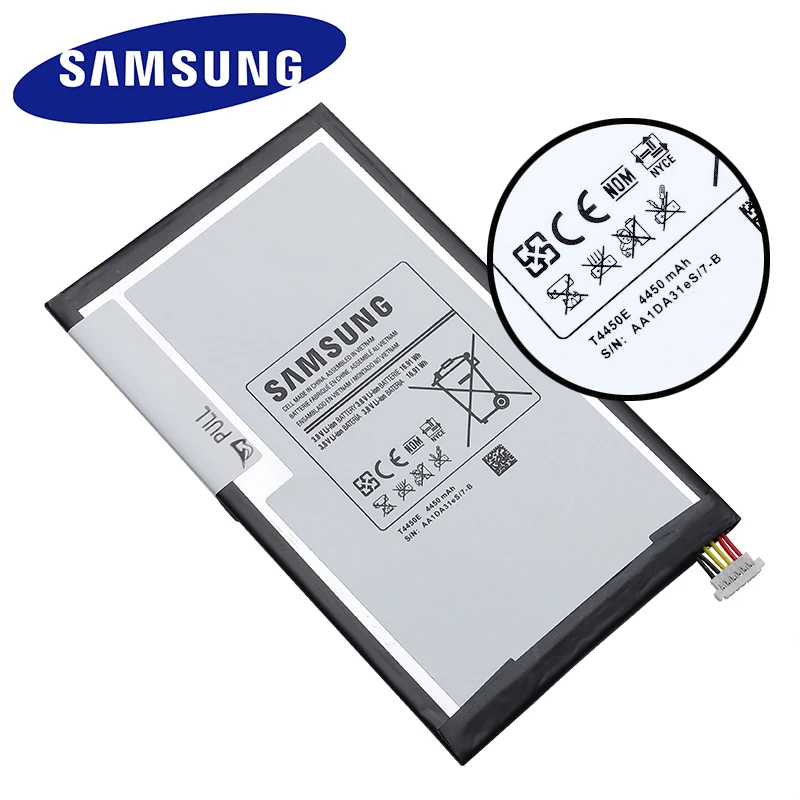 T4450E samsung планшет Батарея для samsung Galaxy Tab 3 8,0 T310 T311 T315 Аутентичные Замена батареи 4450 мАч