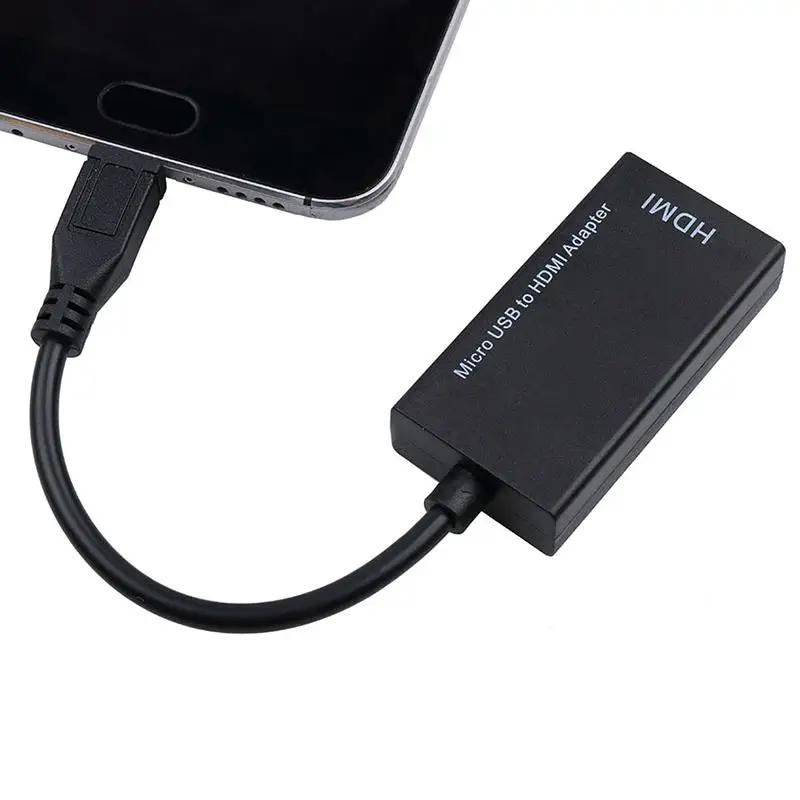 Kuulee5-pin micro-USB микро-usb на кабель HDMI HD конвертер адаптер для ПК ноутбука тв-бокс и VGA