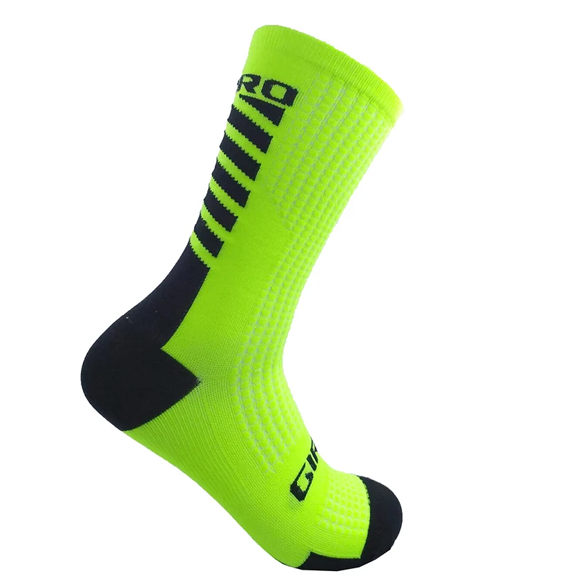 Высококачественные профессиональные мужские велосипедные носки, носки для горного велосипеда, дышащие носки для шоссейного велоспорта, носки для спорта на открытом воздухе, гоночные носки, одна пара - Цвет: G Green