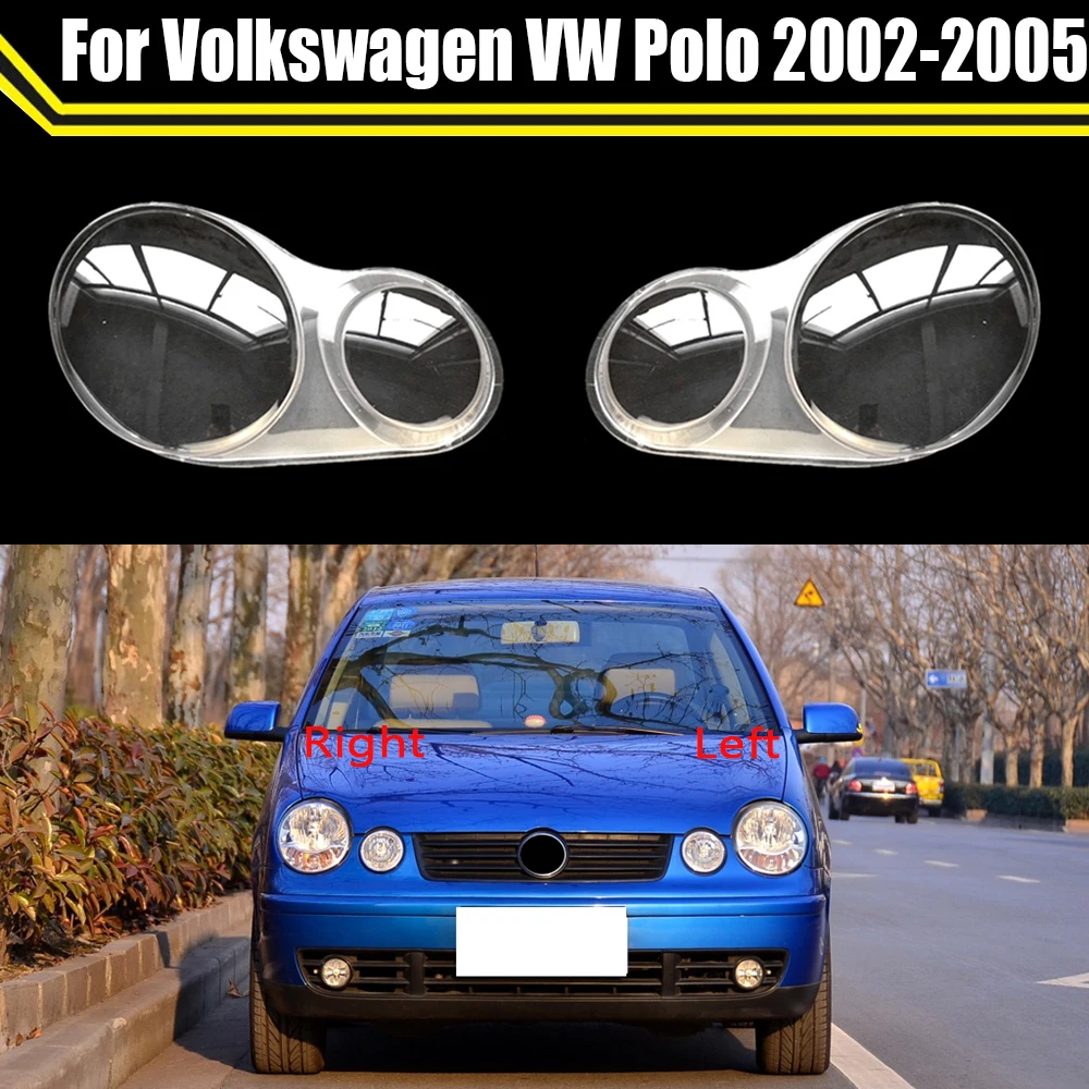 

Чехол для передней фары автомобиля, замена оригинального абажура для Volkswagen VW Polo 2002 2003 2004 2005