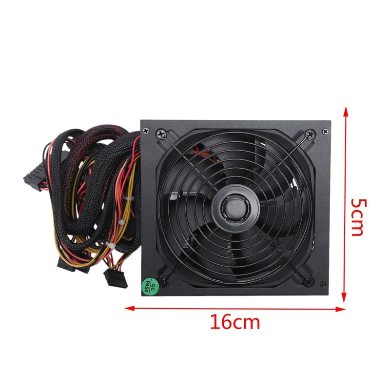 200-260V Макс 650W Питание Psu Pfc 14 см бесшумный вентилятор 24Pin 12V компьютер Sata консоль для ПК-игр с поддержкой Windows Питание для Intel Amd Compute