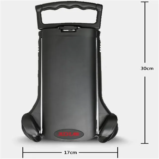 Legújabb Mini Bevásárlókosár Hordozható Összecsukható Poggyászkocsi Kis Pótkocsi Alumínium Ötvözet Kocsi - Image 2