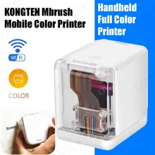 Kongten Mbrush Color Handheld Portable Mini Inkjet Mobile Printer Customized Code Label Symbol Pattern Temporary Tatt-oo Ink