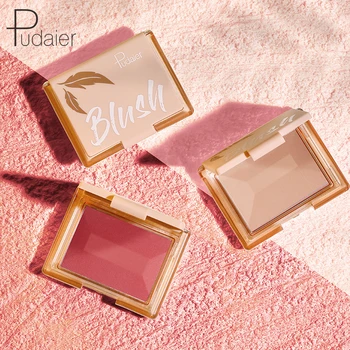 

Pudaier NEW Soft Mist Matte Blush Airy Monochrome Blush Powder Delicate Smooth Face Makeup Fine Shimmer Rouge Blusher TSLM1