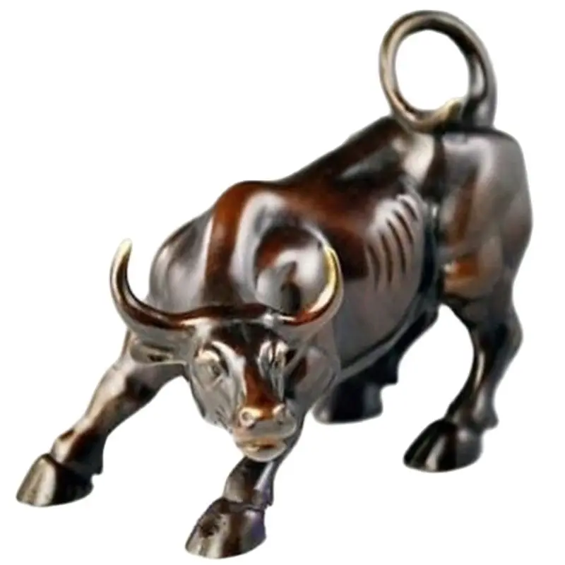 

Big Wall Street Bronze Fierce Bull OX Statue Decorations