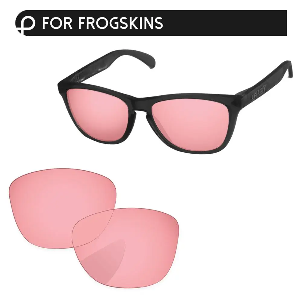 PapaViva поляризованные Сменные линзы для аутентичных Frogskins OO9013 солнцезащитные очки UVA и UVB Защита-несколько вариантов - Цвет линз: Crystal Pink