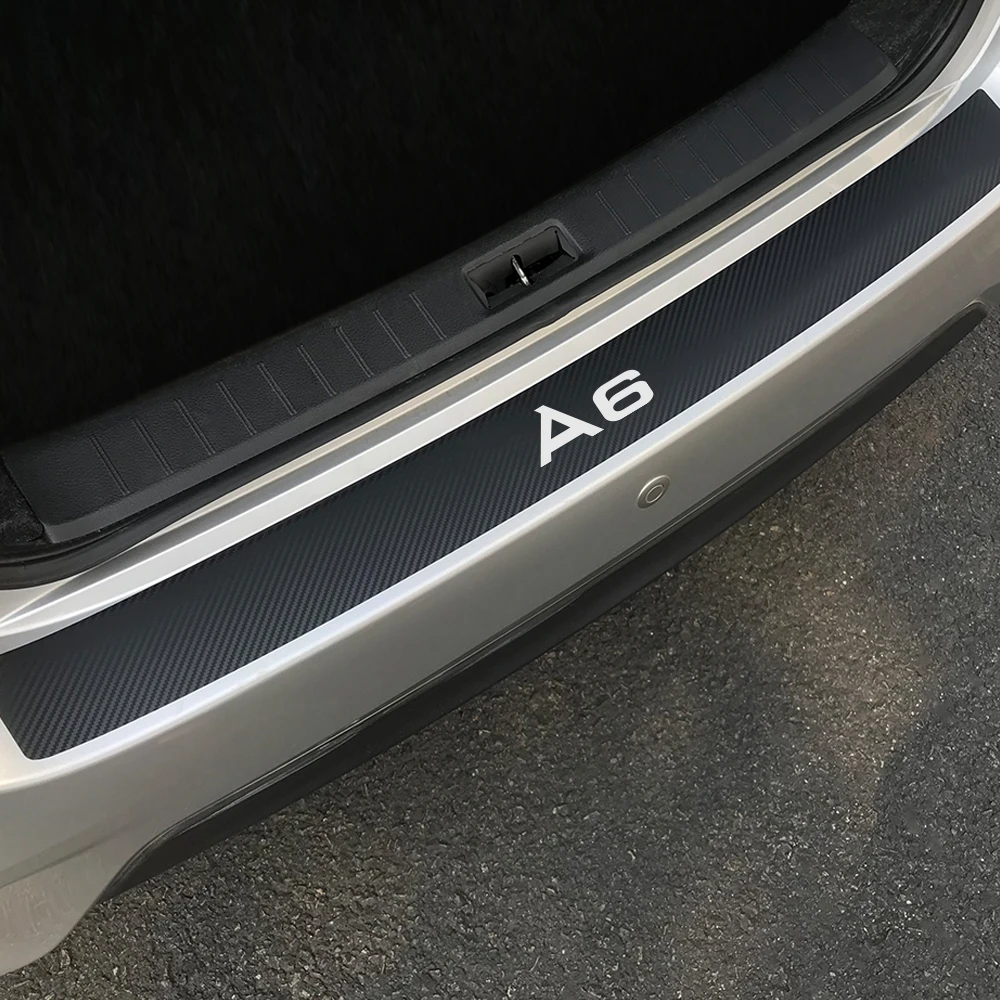 Защитные наклейки для заднего бампера Audi A6 C6 C5 C7 4F C4 водонепроницаемые спортивные