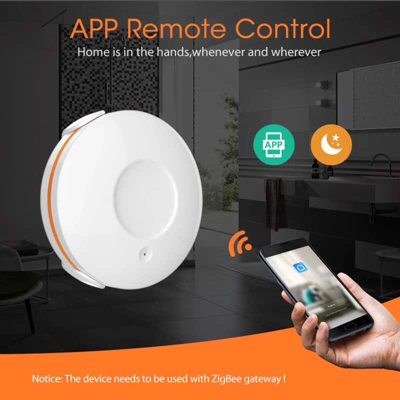 Tuya ZigBee 3 0 детектор утечки воды Встроенный датчик потока уведомления