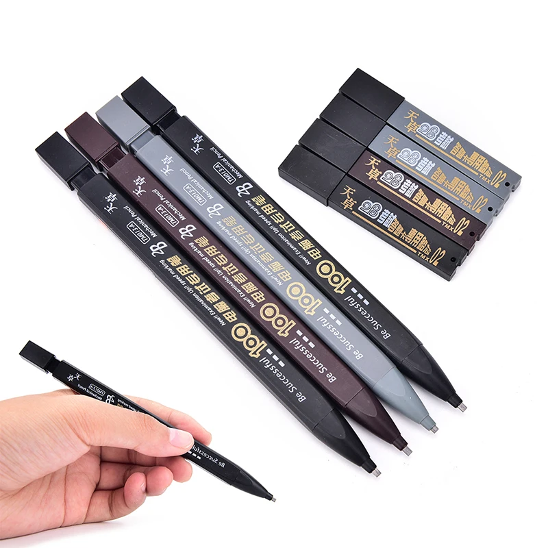 2B Set Pencil Mechanical Drawing Black Color Automatic Health Office Supplies Automatische Gezondheid Kantoorbenodigdheden 4