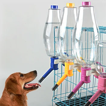 

Dog Water Bottle Automatic Pet Drinker Cat Hanging Bottle Pet Dog Drinking Bottles Cat Water Dispenser Pets Supplies