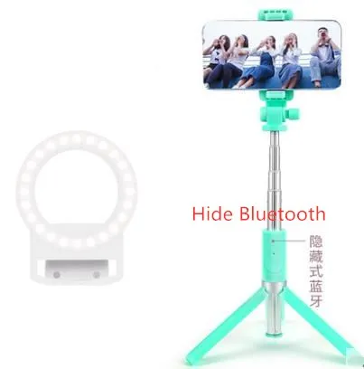 Селфи палка штатив Телефон Стенд настольный для прямой трансляции с Bluetooth дистанционное управление портативный CD50 T07 - Цвет: F