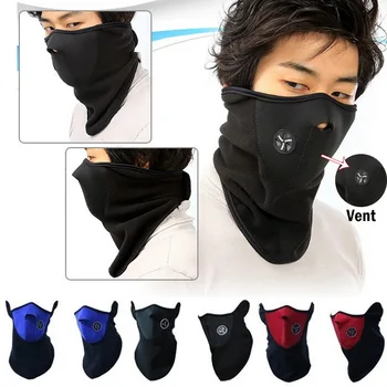 

Men Women Winter Warm Fleece Bike Half Face Mask Outdoor Windproof Cover Face Hood Protection Cycling Ski Neck Guard Scarf