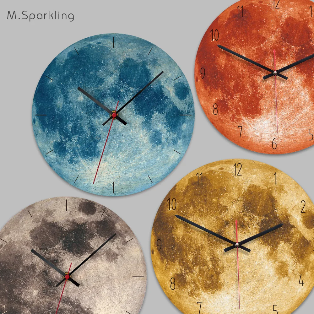 

Modern Design Wall Clocks Decroation Art Mute Digital Wood Wall Clock for Children Living Room Home Office Decor Christmas Gift