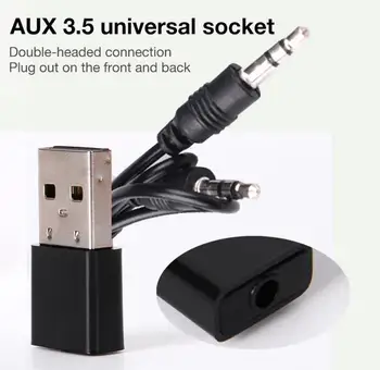 

5.0 USB Bluetooth Receiver Car Audio Adapter Receiver with 3.5MM Audio Cable for Car Home Audio Adapter Accessories