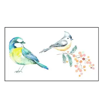 

10pcs Temporary Birds Tattoo Stickers Curve Design Conforming to Ergonomics Waterproof Water Transfer Body Art Decals