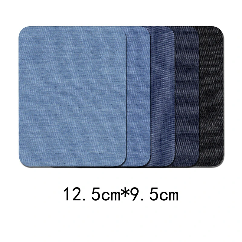 5pcs 12.5x9.5cm 10/5 шт., джинсовый патч ручной работы, железные джинсовые налокотники, ремонтные штаны для джинсовая одежда и джинсовые штаны для пошива швейных изделий - Цвет: 5pcs 12.5x9.5cm