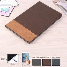Модный роскошный кожаный чехол-подставка для Samsung Galaxy Tab A 10," T590 T595 SM-T595 T597 Smart Tablet Capa Funda