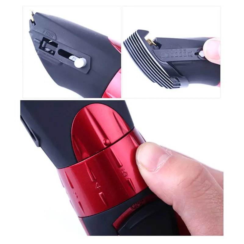  Professional Electric Hair Trimmer Rechargeable Hair Clipper Waterproof Beard Cutting Machine
