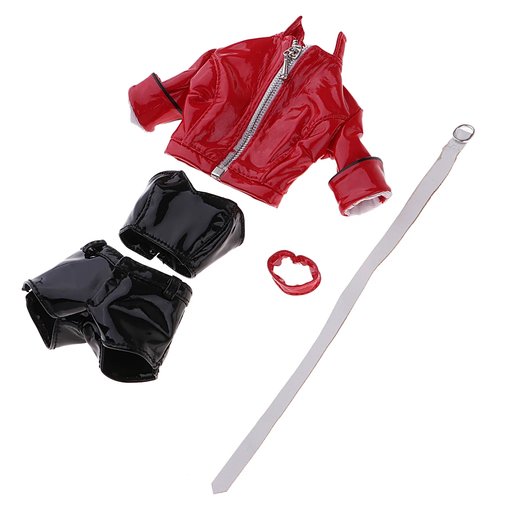 1/6 Scale Womens Clubwear PU Leather Clothing Kit for Hottoys, CY CG Girl, TTL, Enterbay 12 inch Female Figure Body Accessories