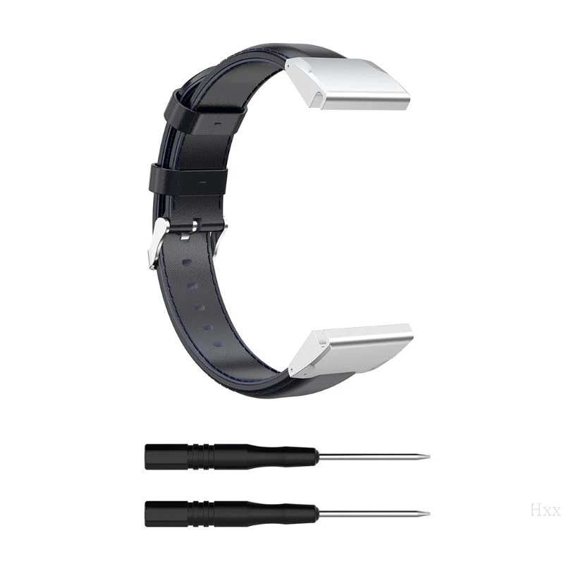 Ремешок для наручных часов из натуральной кожи для Garmin Fenix 6 S/Fenix 5S/Fenix 5S Plus A5YA - Цвет: BL