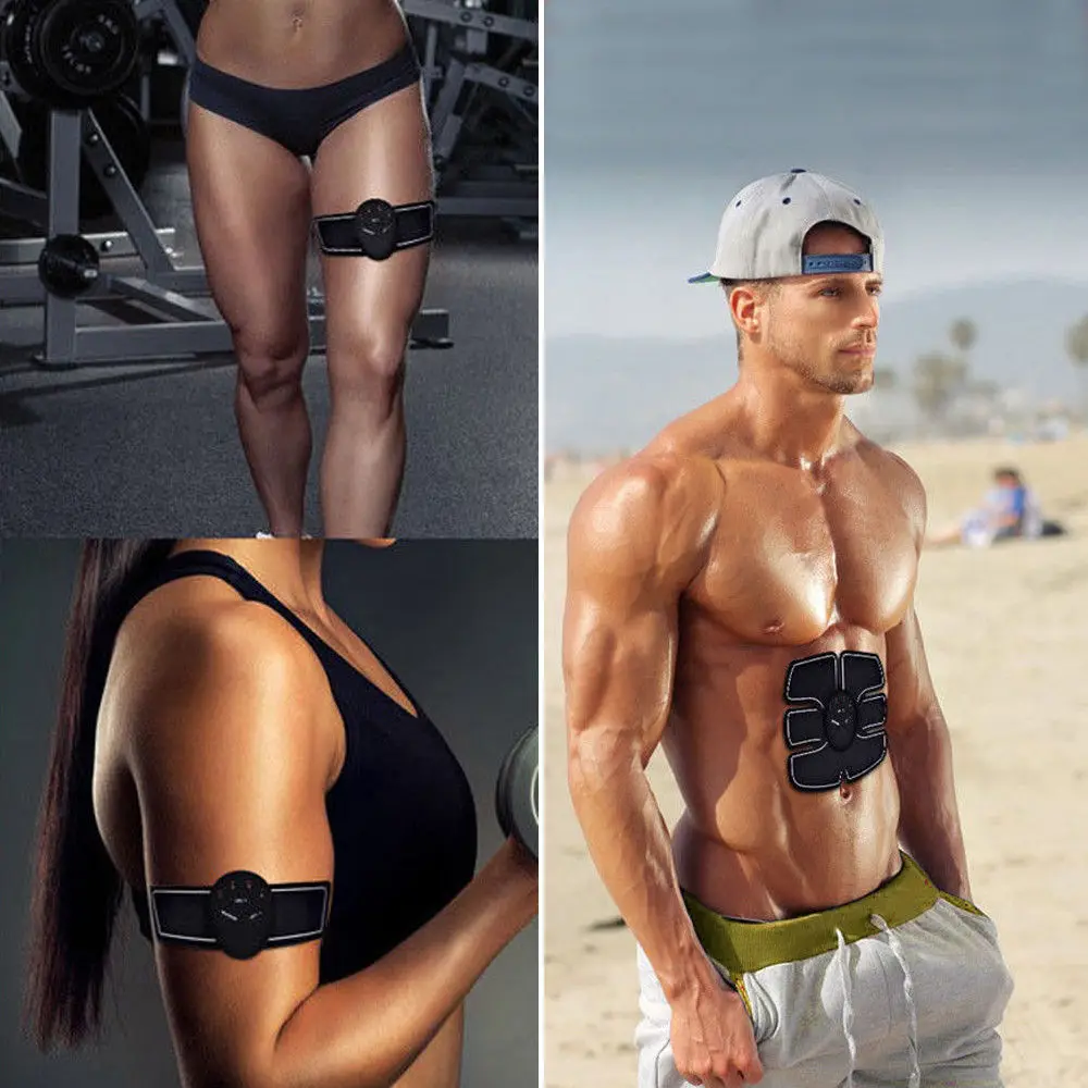 Smart EMS Muscle Training Gear Fitness Electrical Body Shape Home Trainer ABS Abdomen Arm Stimulator Belt | Красота и здоровье