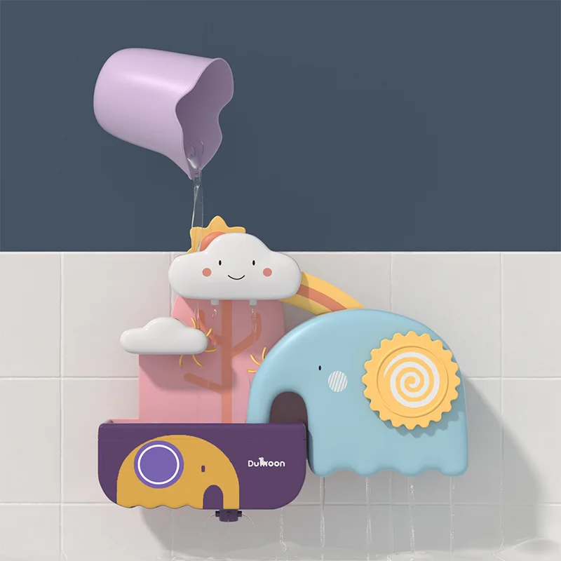 DIY Kids Bath Toys Wall Suction Cup Marble Race Run Track Bathroom Bathtub Baby Play Water Games Toy Kit for Children 7