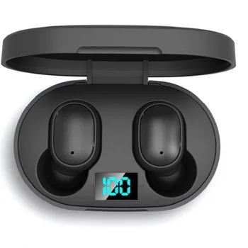 Nowy E6s TWS inteligentny wyświetlacz cyfrowy zestaw słuchawkowy Bluetooth sporty bezprzewodowe Mini zestaw słuchawkowy Stereo douszne HIFI IPX4 wodoodporna tanie i dobre opinie ZUIDID Wyważone CN (pochodzenie) Prawdziwie bezprzewodowe Do kafejki internetowej Do gier wideo Zwykłe słuchawki do telefonu komórkowego