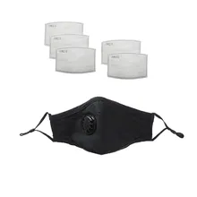 1 шт. маска для лица 5 шт. фильтр Пылезащитная маска против загрязнения PM2.5 фильтр с активированным углем вставка можно мыть многоразовые маски для рта