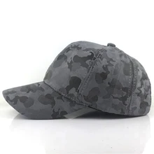 Кепки из искусственной кожи, камуфляжная бейсболка, регулируемая, повседневная, для спорта на открытом воздухе, кожа, замша, модная, унисекс, дышащая, летняя, облегающая бейсболка