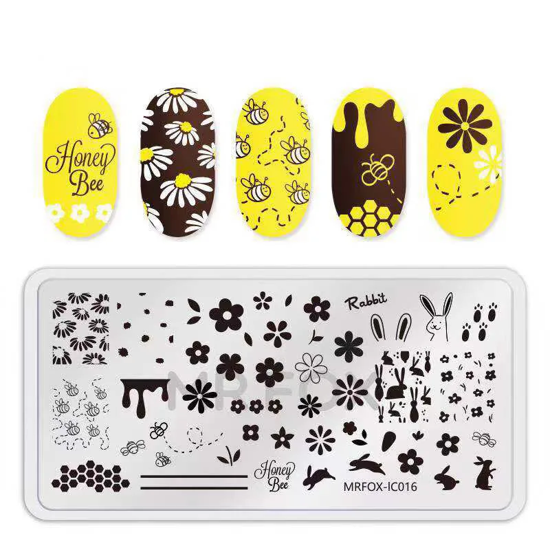 

Nail Stamping Plates Nail Template Flower Cartoon Mixed Pattern Nail Stamp Nail Art Stamp Image Template