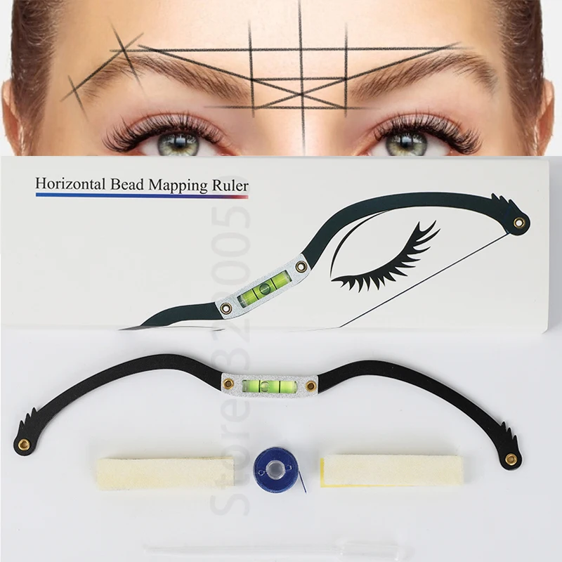 

Eyebrow Mapping Tool Eyebrow Mapping Kit featuring Bow Permanent Makeup and Tattoo Bow Mapper for Perfectly Shaped Brows