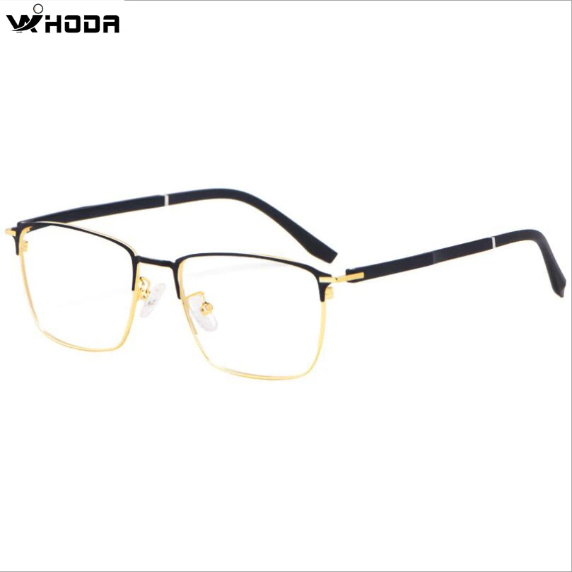 

Ultralight Business Men's Optical Glasses Frames for Myopia ,Semi-Frame Spring Hinge Prescription Eyewear Glasses Frame F3007