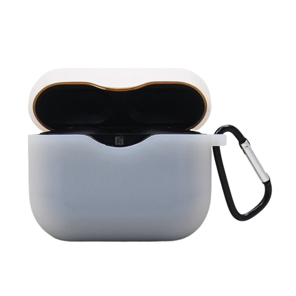 Silicone Carrying Protective Case Cover for Sony WF-1000XM3 Truly Wireless Earbuds Earphone Protector Case with Anti-lost hook
