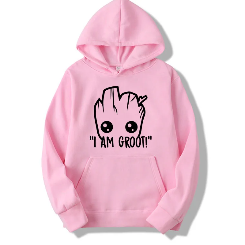 pink-B Marvel "," I AM Groot "толстовки BTS теплая толстовка женская обувь на застежке молнии Для мужчин Новинки для женщин модная Толстовка в стиле хип-хоп Харадзюку уличная Повседневное Толстовка Для мужчин s пуловер - Цвет: pink-B