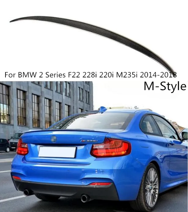 Carbon Fiber M2style Car Rear Wing Trunk Lip Spoilers For Bmw 2 Series
