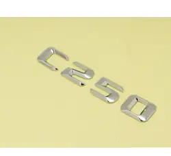 Хром 3D ABS пластик багажник автомобиля задние буквы слова значок эмблема наклейка Наклейка для Mercedes Benz C Класс C250