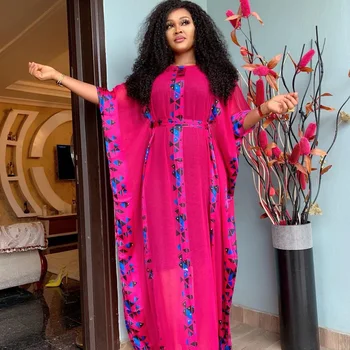 

Elegant Plus Size Traditional African Print Dress Ankara Dress Fashion Diamonds Party Chiffon Maxi Dress Robe Gown Dashiki Dress