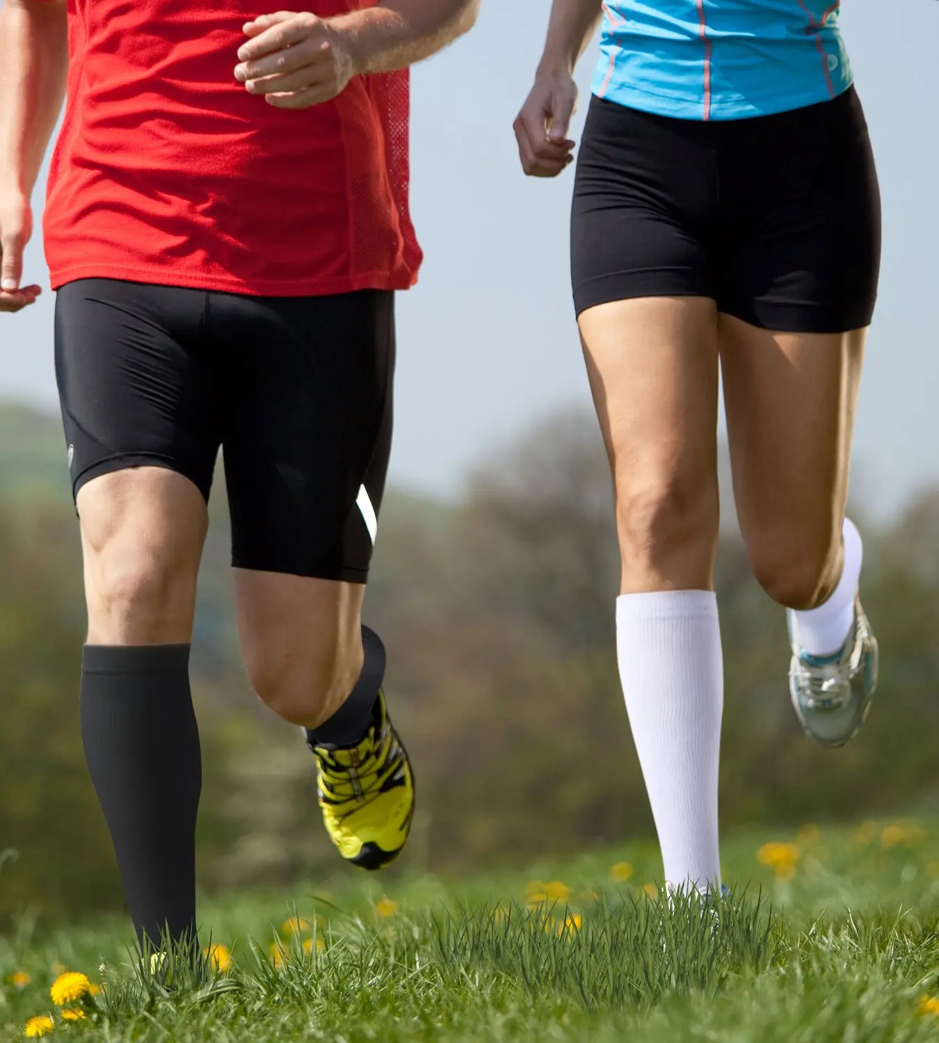 Meias de Compressão dos Homens para Mulheres Pares Pacote Joelho Alto 30 Mmhg Esportes Meias Edema Diabetes Varizes Correndo Tamanho s m 3 - 23 Pijamas e Moda Íntima