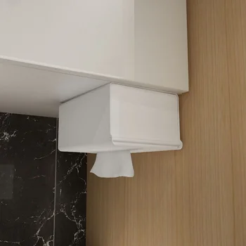 

Multifunction Paper Box Paste Wall-mounted Type Paper Towel Holder Toilet Tissue Cover Napkin Holder Kitchen Tissue Boxes Useful