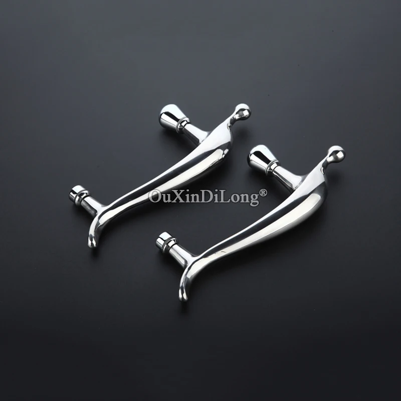 Dolphin Designed 1Pair 304 Stainless Steel Frameless Shower Glass Sliding Door Handles Pull / Push Polishing | Обустройство дома
