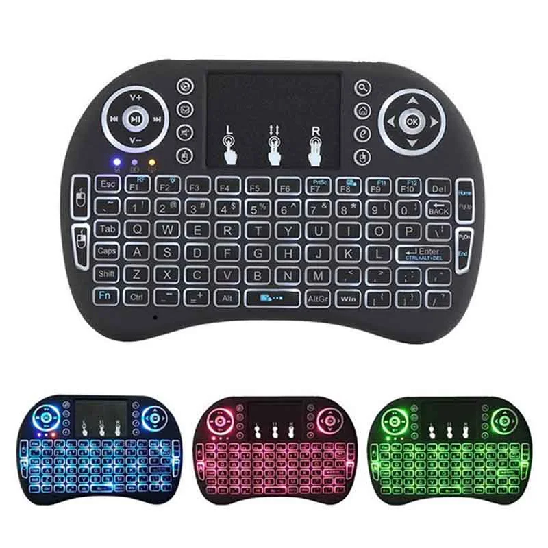 

Mini Wireless Keyboard 2.4Ghz English Russian 3 colour Air Mouse with Touchpad Remote Control Android TV Box