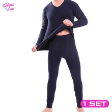 Chau Lui, мужские комплекты термобелья, зимние кальсоны, зимняя одежда для мужчин, плотная термальная одежда, одноцветная