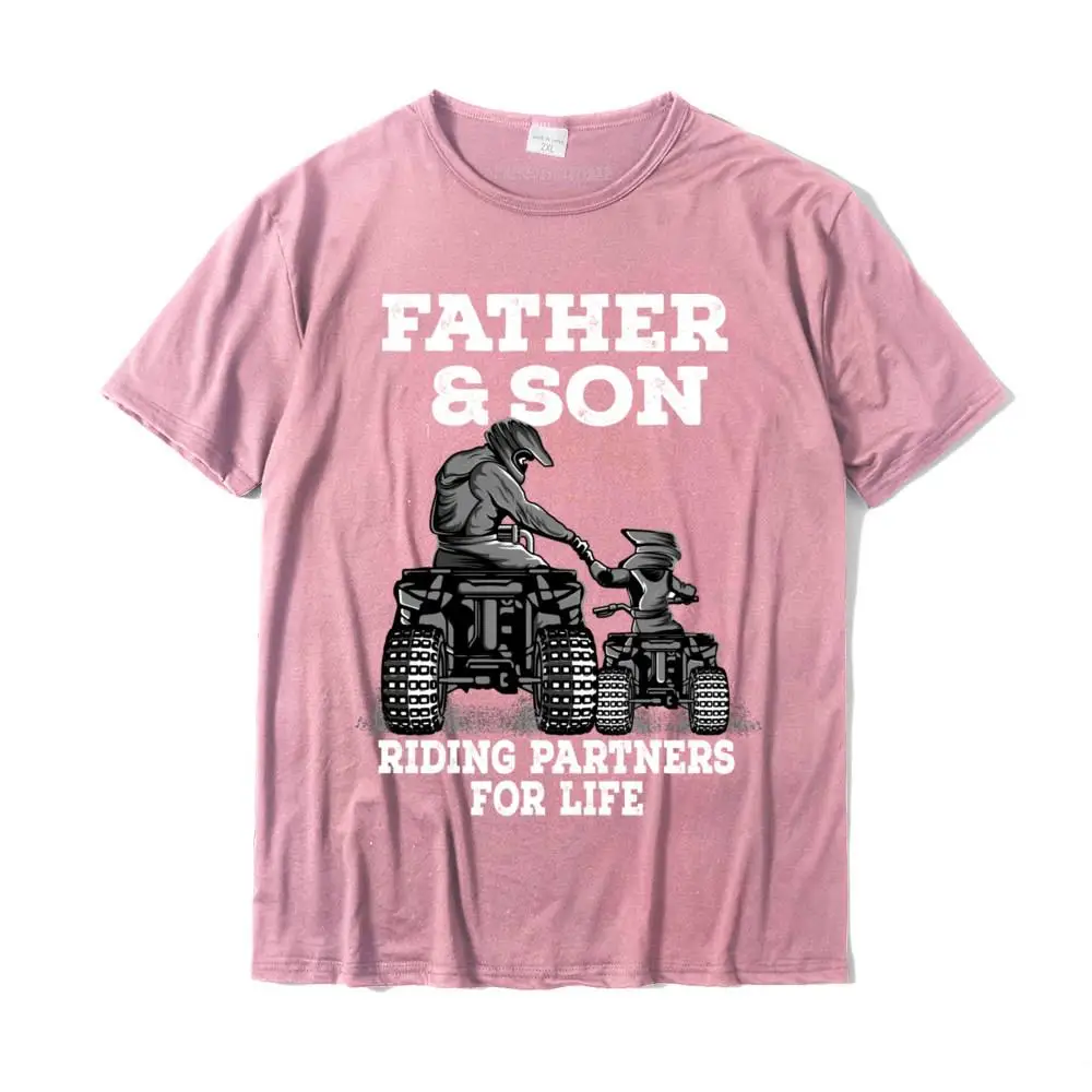 New Design Mens Tops Shirt Summer Printed On Tshirts All Cotton Short Sleeve Print Tops & Tees Round Collar Top Quality Quad Bike - Father and Son Riding Partners For Life ATV Gift Pullover Hoodie__27076 pink
