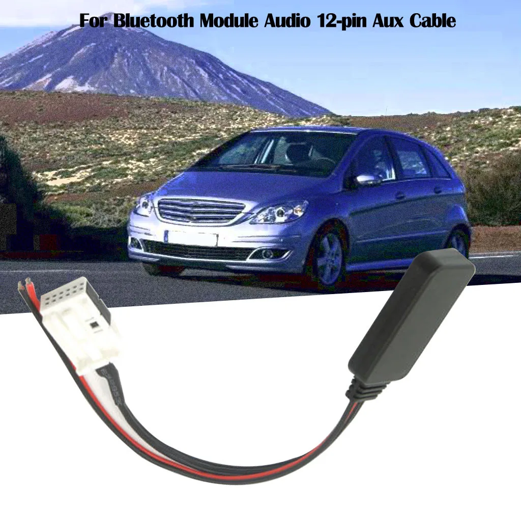 

Car Bluetooth Audio Cable 12-pin Aux Cable For Mercedes Comand APS W245 W203 Cables #LR25