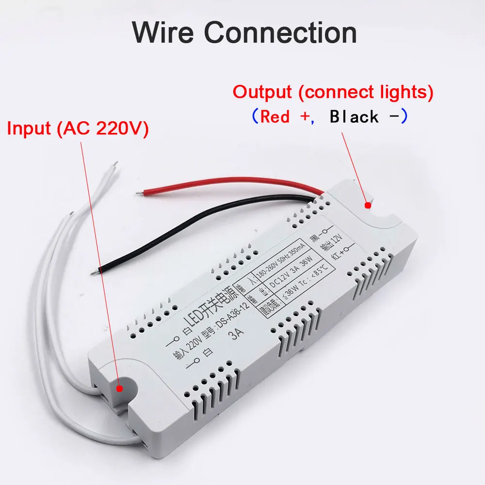 12v電源トランス0.5A 1A 2A 3A 4A 5A 6A ledドライバ用cobライトledストリップac 220にDC12V小型  AliExpress